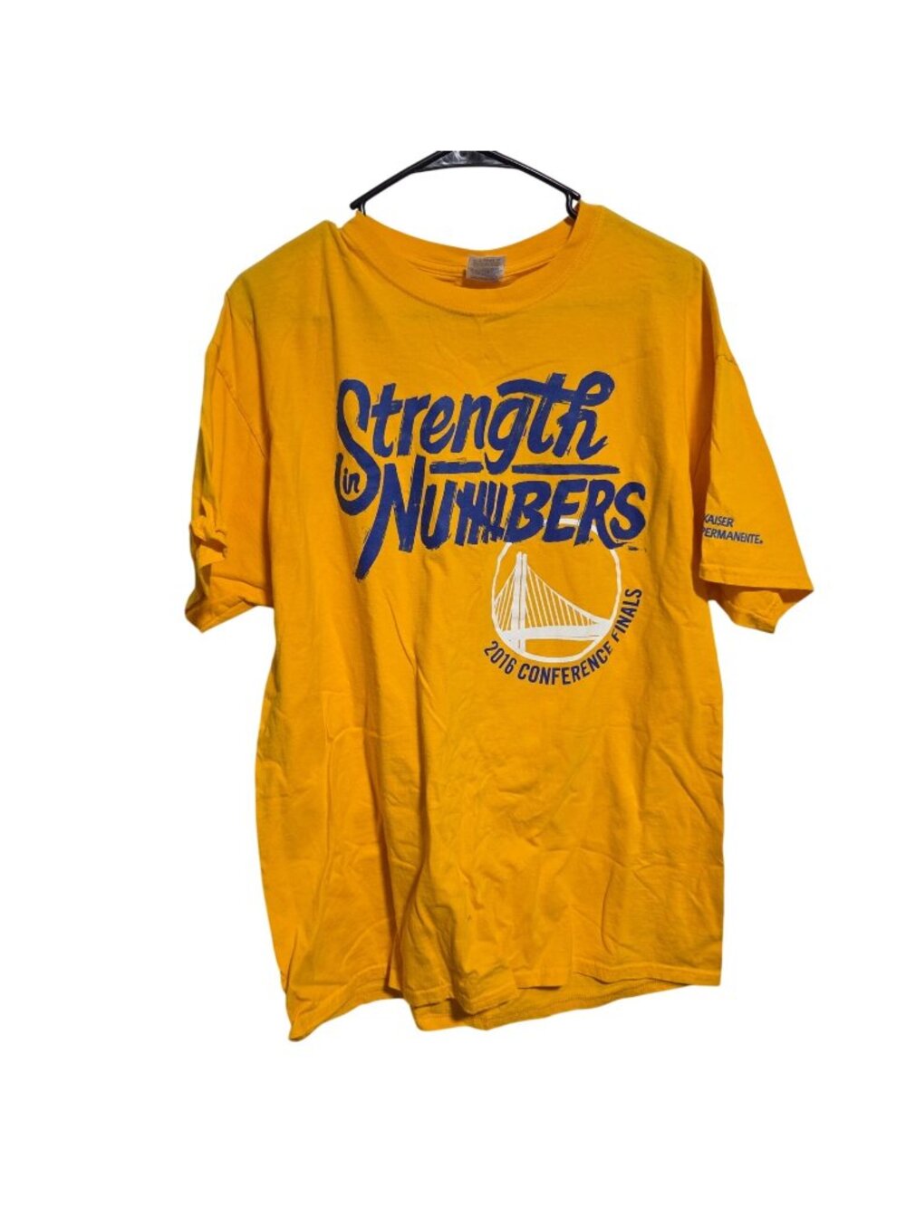 Golden State Warriors Size XL T Shirt 2016 Conference Finals Strength in Numbers